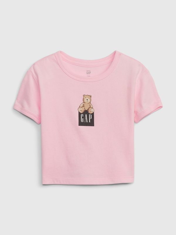 GAP GAP Children's T-shirt with teddy bear - Girls