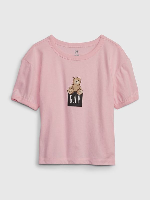 GAP GAP Children's T-shirt with teddy bear - Girls