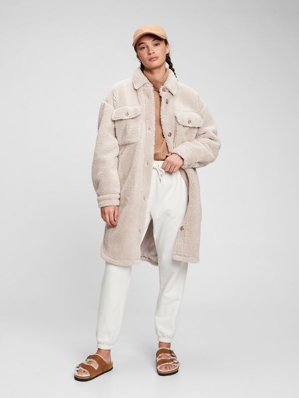 GAP GAP Coat from artificial lamb - Women