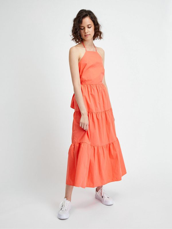 GAP GAP Cotton Maxi Dress with Frill - Women