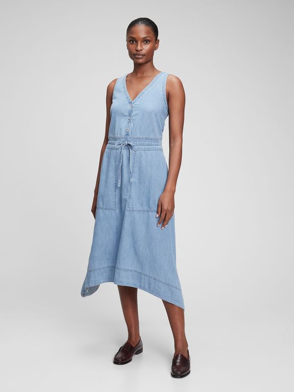 GAP GAP Denim Dress midi Washwell - Women