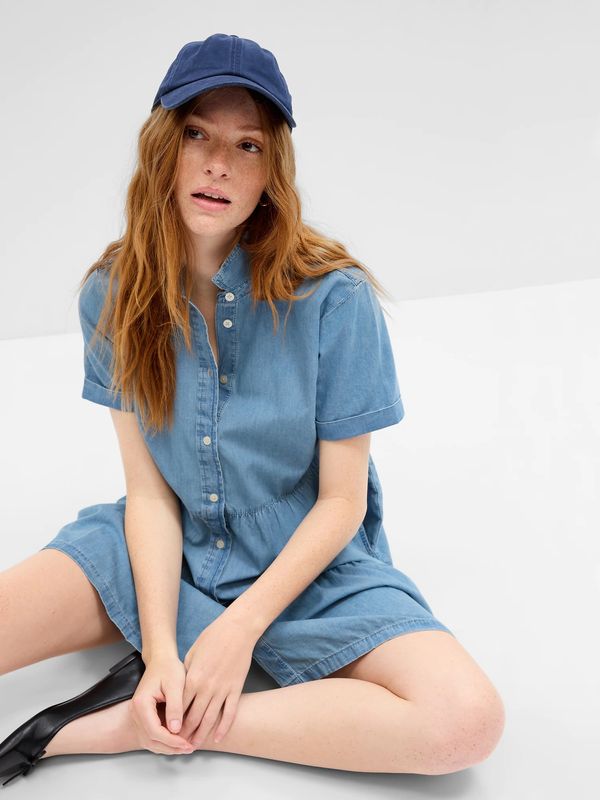 GAP GAP Denim dress with frills - Women