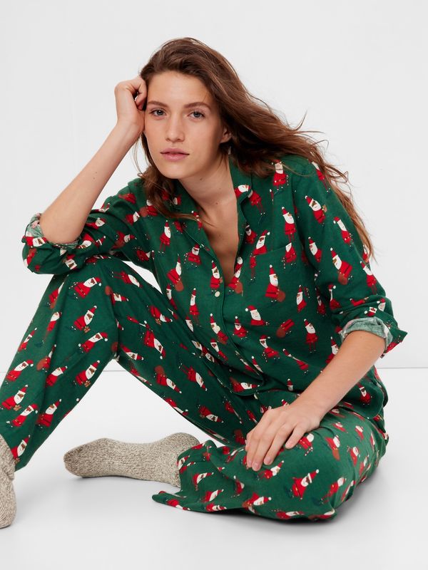 GAP GAP Flannel Pajamas Santa - Women