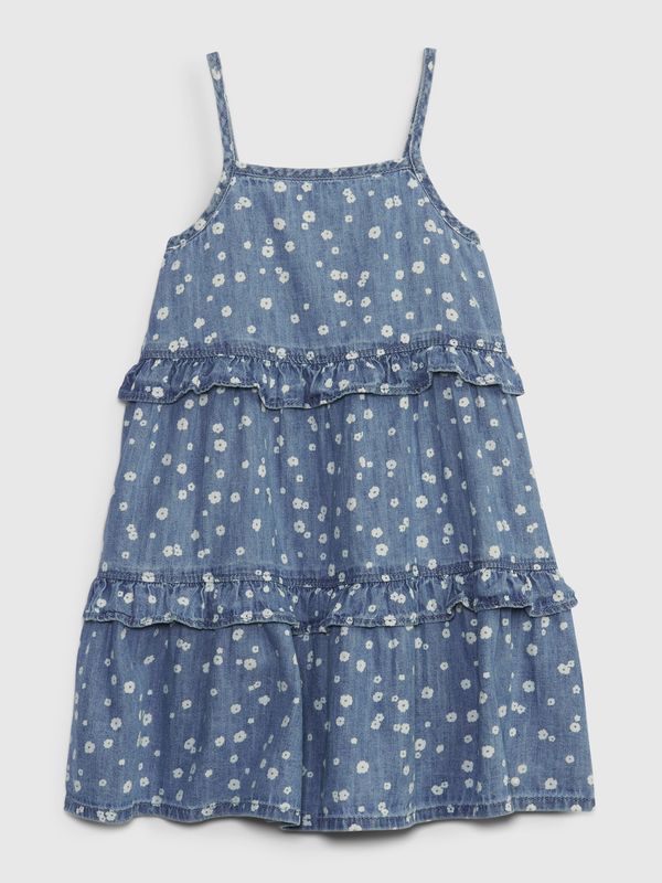 GAP GAP Kids Denim Dress with Frills - Girls