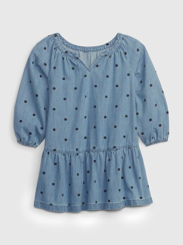 GAP GAP Kids Denim Dress with polka dots - Girls