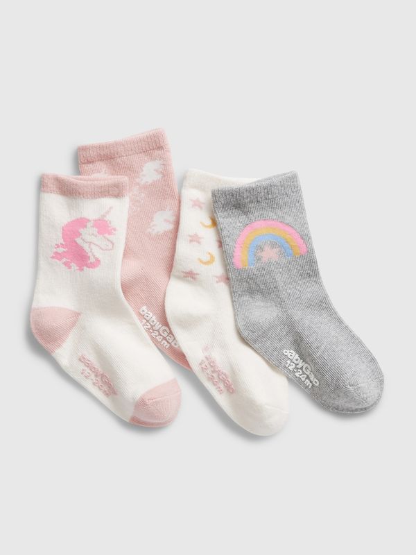 GAP GAP Kids High Socks, 4 Pairs - Girls