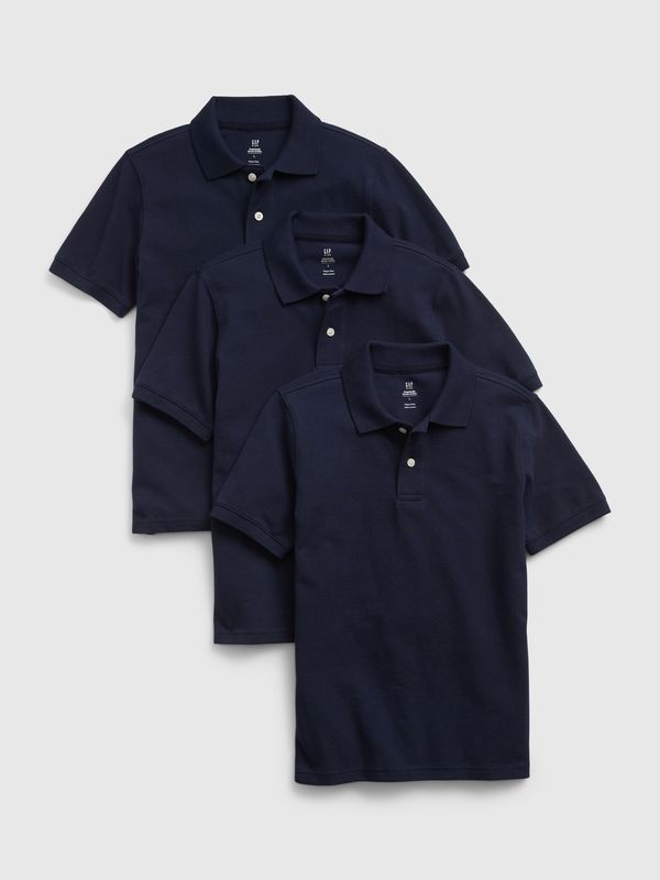 GAP GAP Kids polo shirts uniform organic, 3pcs - Boys