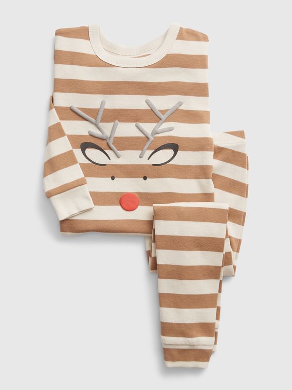 GAP GAP Kids Striped Pyjamas with Reindeer - Boys