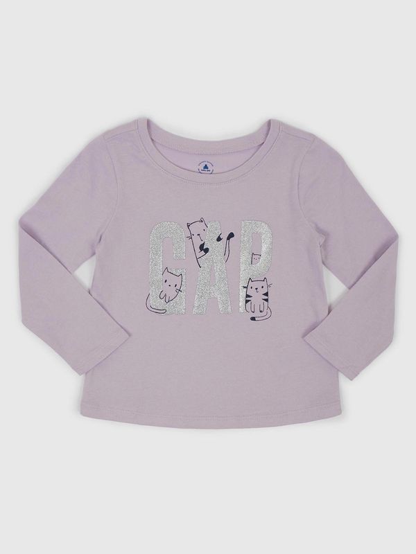 GAP GAP Kids T-shirt cat with logo - Girls