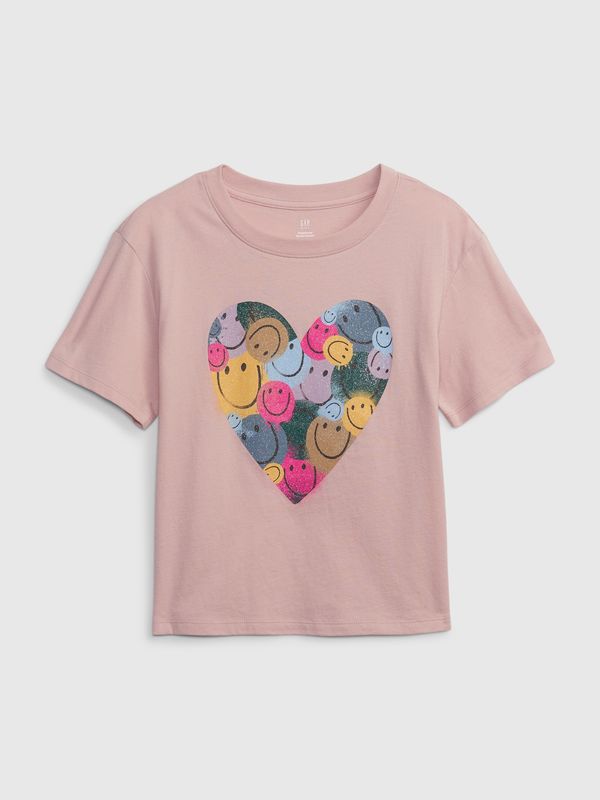 GAP GAP Kids T-shirt organic heart - Girls