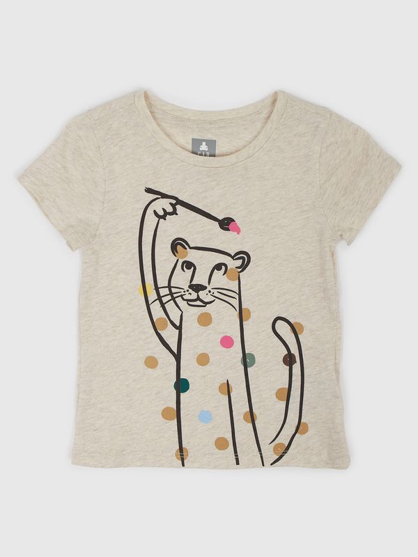 GAP GAP Kids T-shirt organic with kitten - Girls