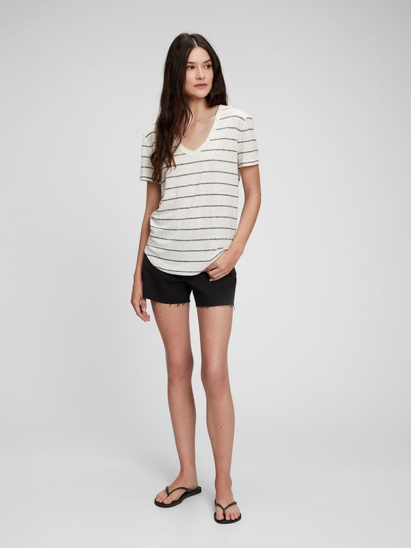 GAP GAP Linen Striped T-shirt - Women