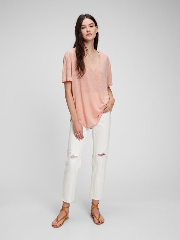 GAP GAP Linen Striped T-shirt - Women