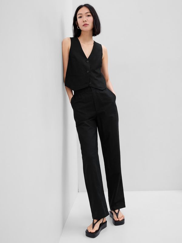 GAP GAP Linen Trousers - Women