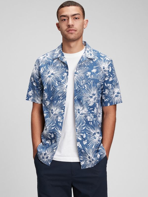 GAP GAP Shirt poplin pattern flowers - Men