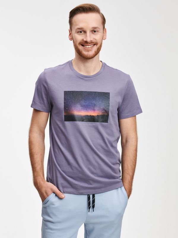 GAP GAP T-shirt night sky scene photo - Men