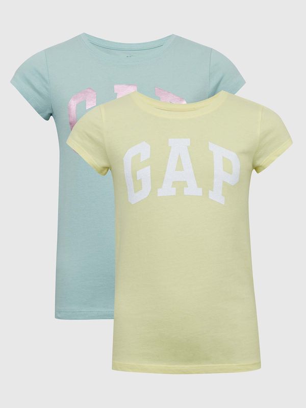 GAP Kids T-shirts logo GAP, 2pcs - Girls