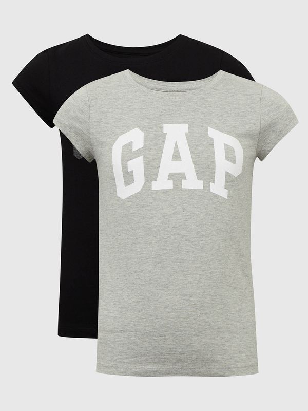 GAP Kids T-shirts with logo GAP, 2pcs - Girls