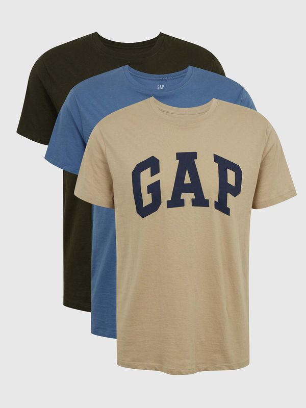 GAP T-shirts with logo GAP, 3pcs - Men