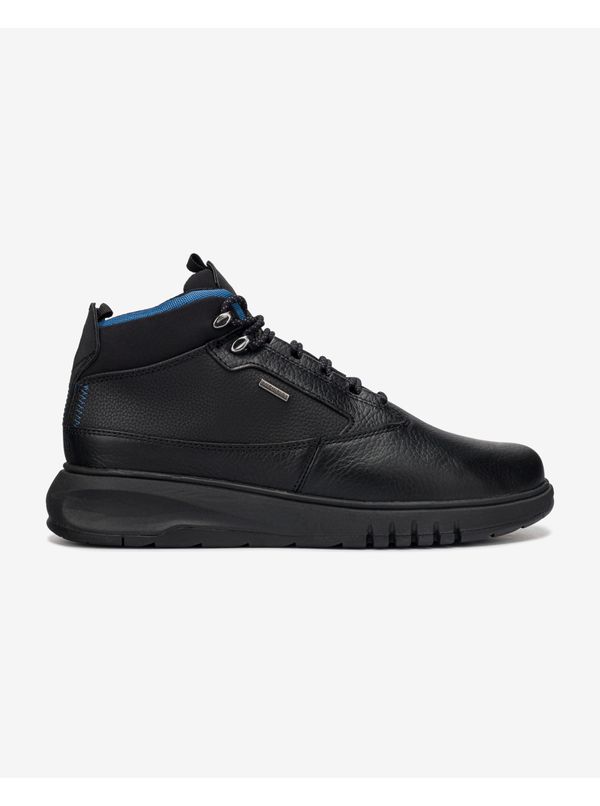 GEOX Black Men's Ankle Leather Sneakers Geox Aerantis - Men