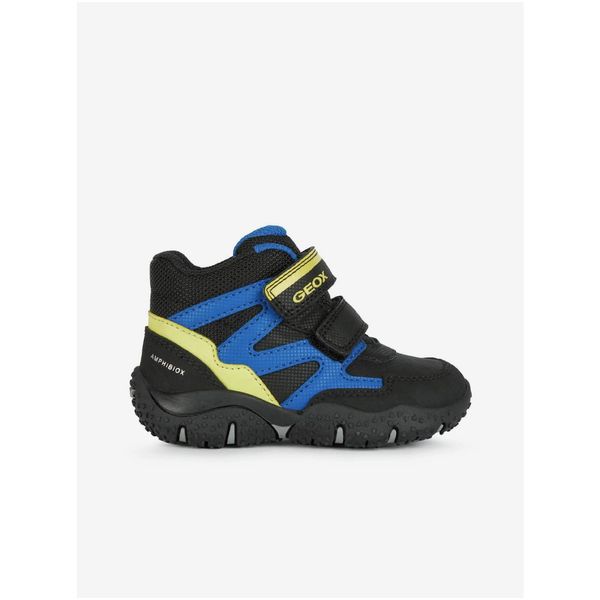 GEOX Blue-Black Boys Insulated Ankle Boots Geox Baltic - Boys