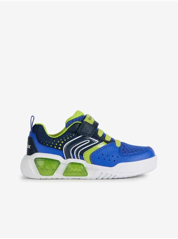GEOX Green and Blue Boys Sneakers with Glowing Sole Geox - Boys