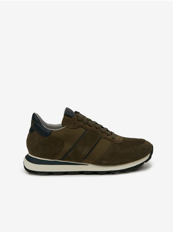 GEOX Khaki Mens Suede Details Geox - Men