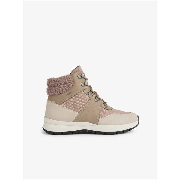 GEOX Light Pink Women's Ankle Boots with Suede Details Geox Bra - Women