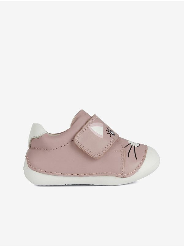 GEOX Old Pink Girls' Leather Shoes Geox - Girls