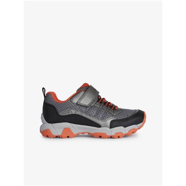 GEOX Orange-Grey Boys' Shoes Geox Magnetar Boy - Unisex