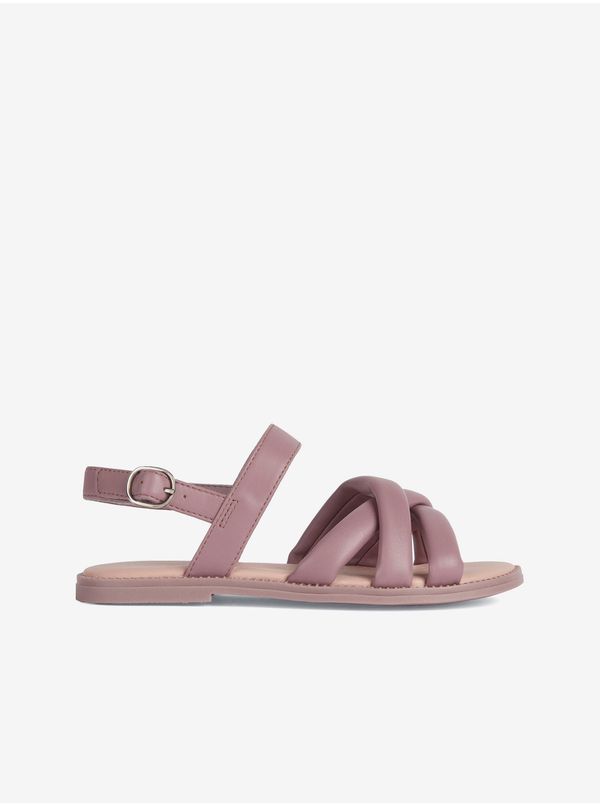 GEOX Pink Girly Leather Sandals Geox - Girls