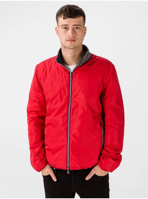 GEOX Red Men's Reversible Jacket Geox Genova - Men