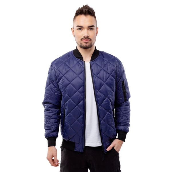 Glano Man Quilted Jacket GLANO - navy