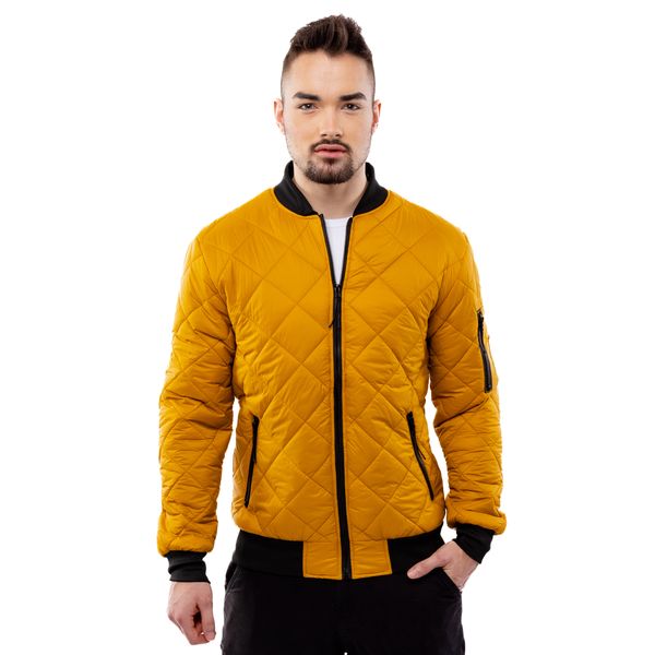Glano Man Quilted Jacket GLANO - yellow