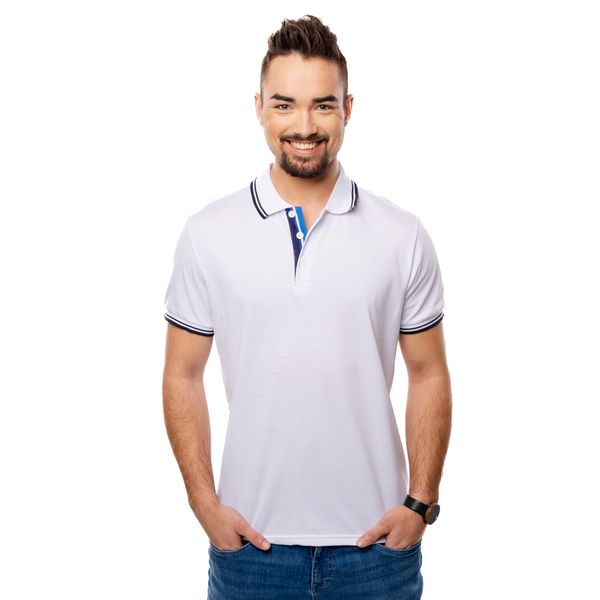 Glano Men ́s T-shirt GLANO - white