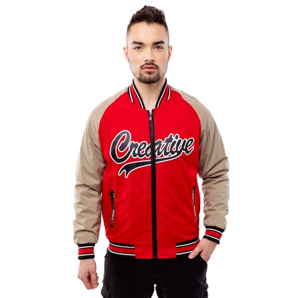 Glano Men's Baseball Jacket GLANO - Red