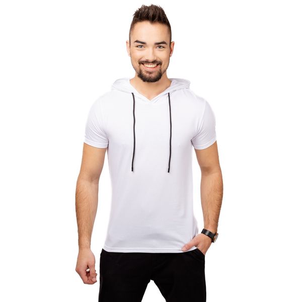 Glano Men's Hooded T-Shirt GLANO - white