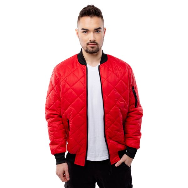 Glano Men's Quilted Jacket GLANO - Red