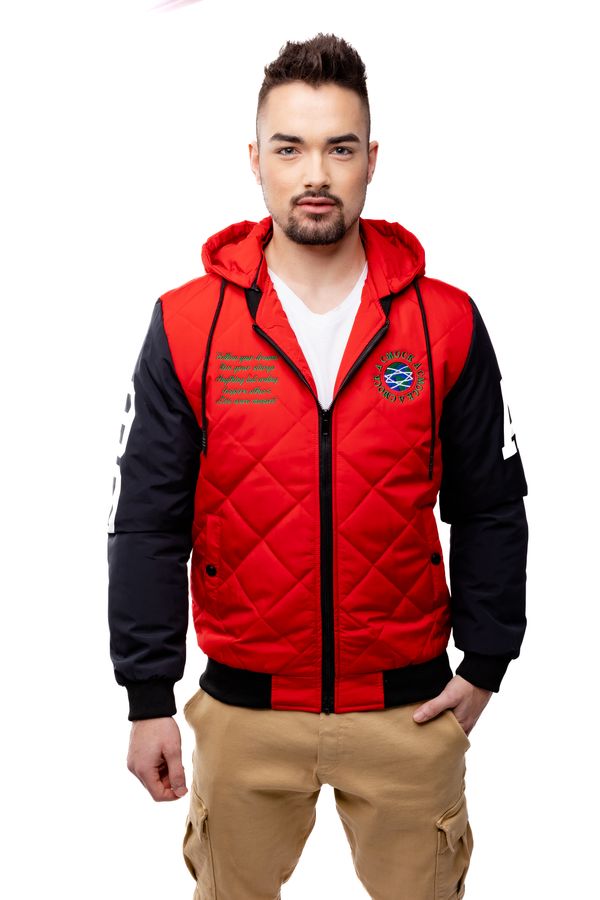 Glano Men's Quilted Transition Jacket GLANO - Red