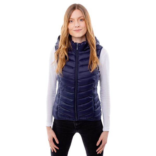 Glano Women's quilted vest GLANO - dark blue