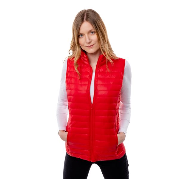Glano Women's quilted vest GLANO - red
