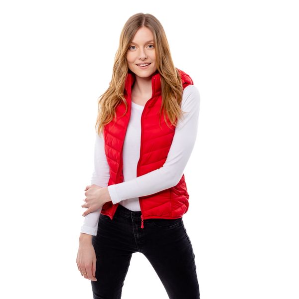 Glano Women's quilted vest GLANO - red