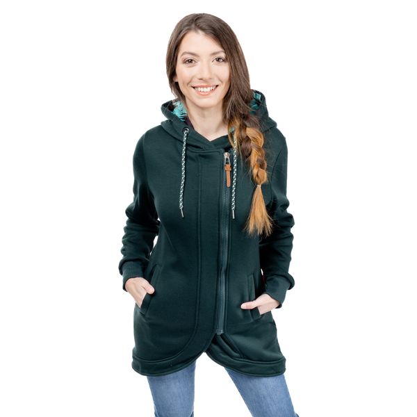 Glano Women's Stretched Sweatshirt GLANO - dark green