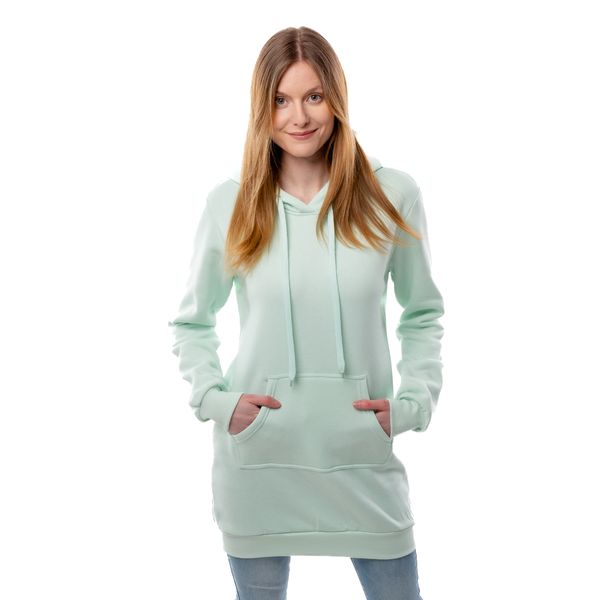 Glano Women's Sweatshirt Dress GLANO - light green