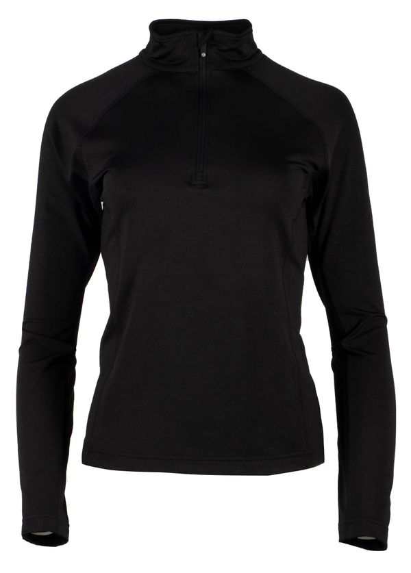GTS GTS 2126 - Women's Long Sleeve T-shirt 1/2 zipper - black