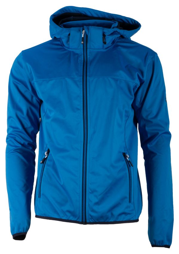 GTS GTS men's 3L softshell jacket with hood, blue