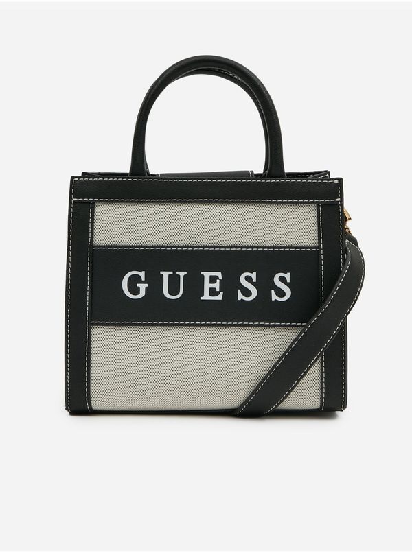 Guess Beige-Black Ladies Handbag Guess Monique Mini Tote - Women