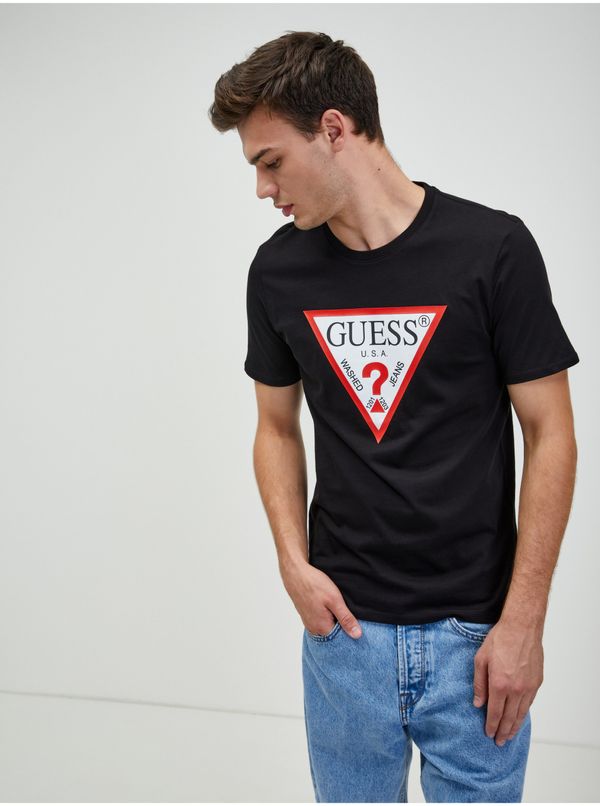 Guess Black Men's T-Shirt Guess - Men