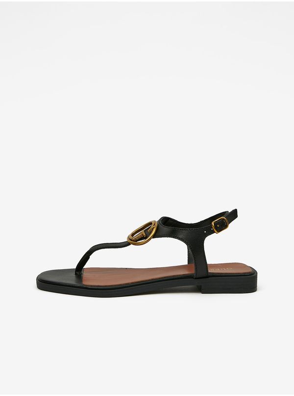 Guess Black Women's Leather Sandals Guess Miry - Women