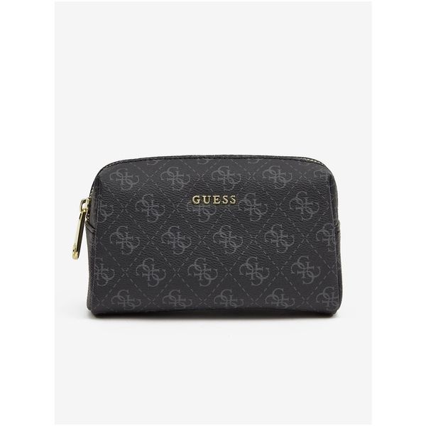 Guess Black Women's Patterned Cosmetic Bag Guess - Women